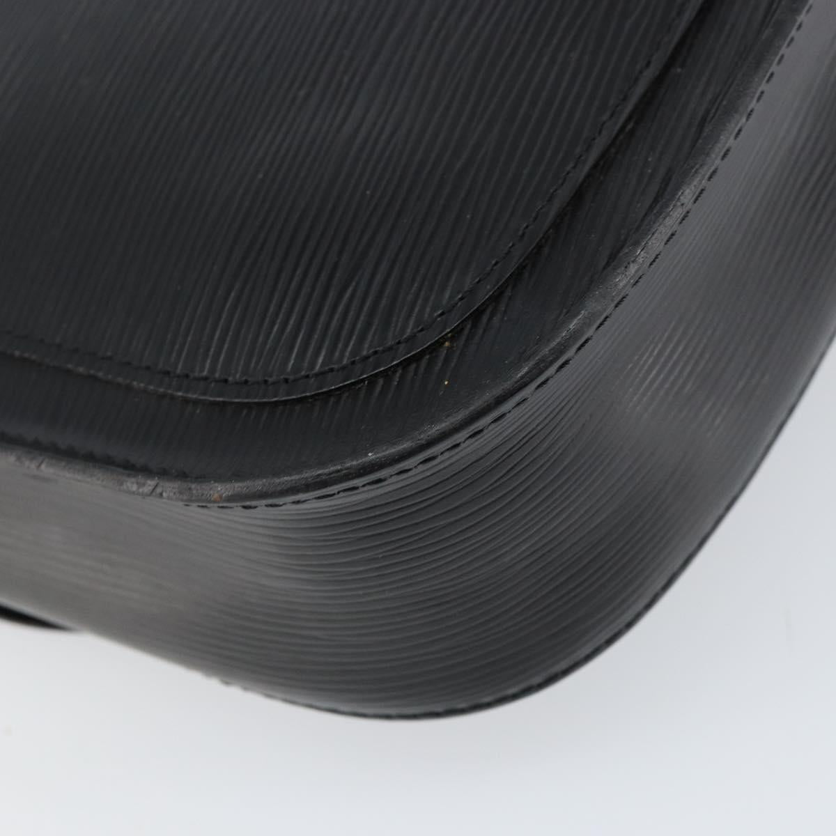 LOUIS VUITTON Epi Saint Cloud GM Shoulder Bag Black Noir M52192 LV Auth ep12124