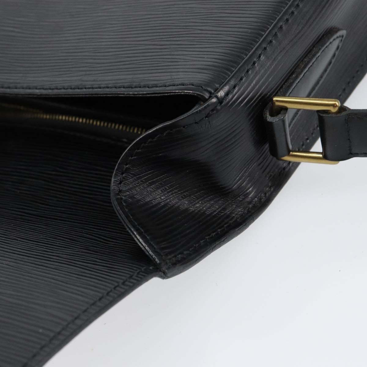 LOUIS VUITTON Epi Saint Cloud GM Shoulder Bag Black Noir M52192 LV Auth ep12124