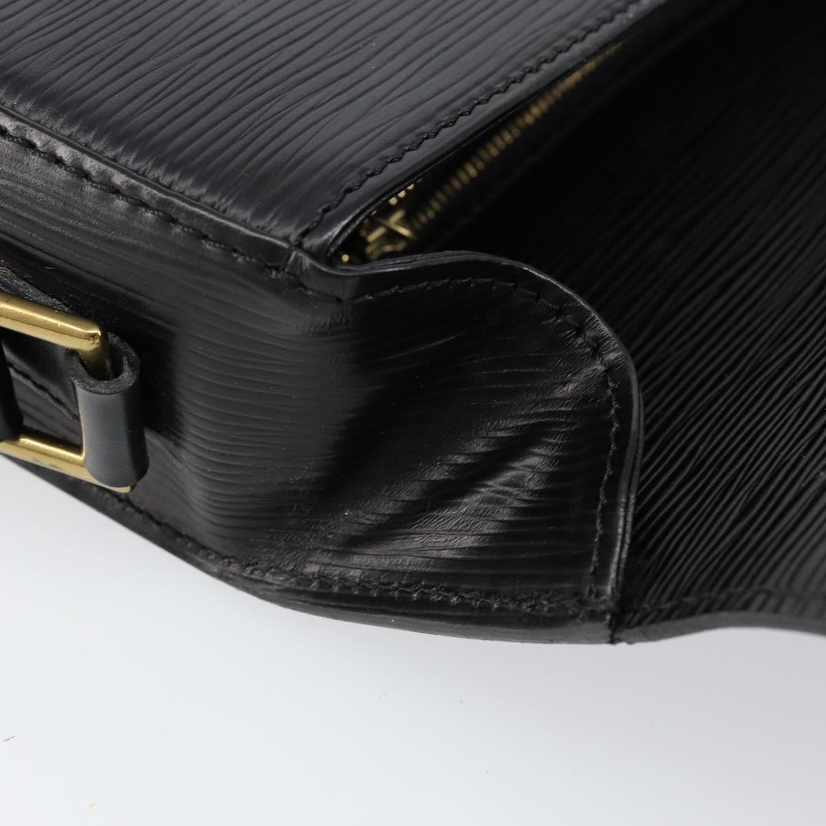 LOUIS VUITTON Epi Saint Cloud GM Shoulder Bag Black Noir M52192 LV Auth ep12124