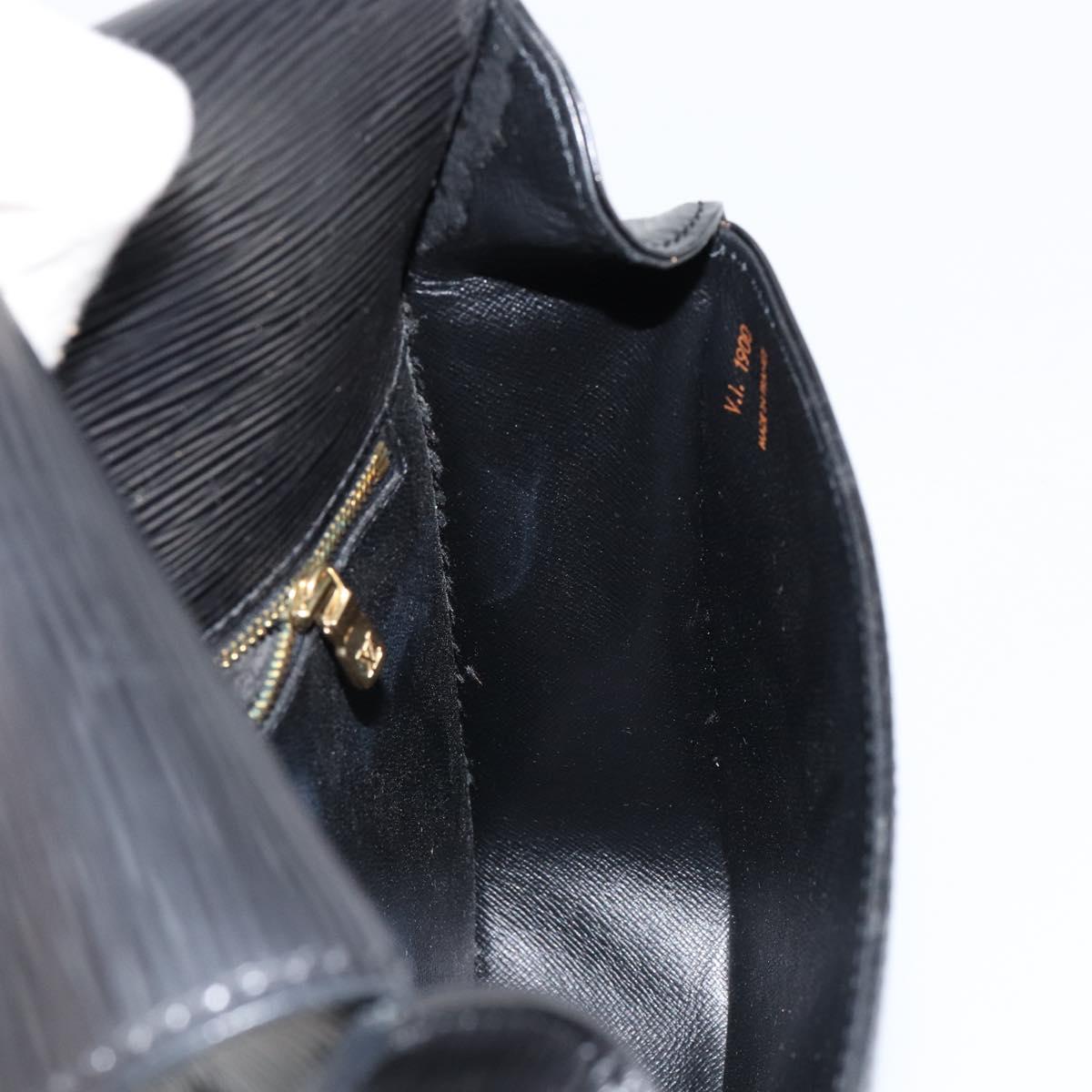 LOUIS VUITTON Epi Saint Cloud GM Shoulder Bag Black Noir M52192 LV Auth ep12124