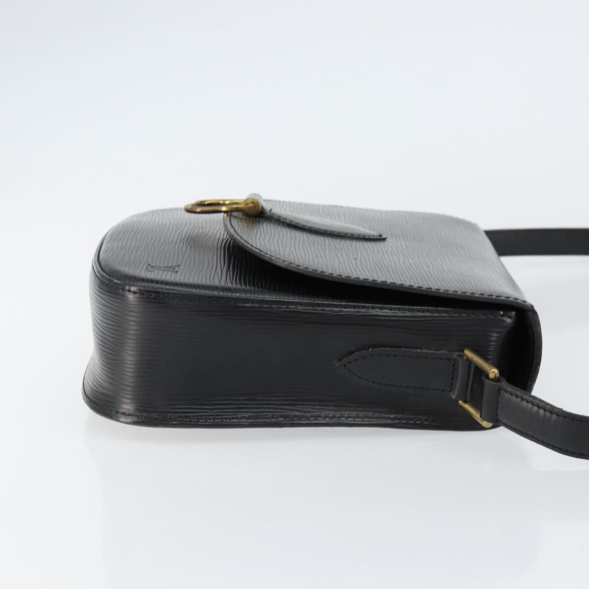LOUIS VUITTON Epi Saint Cloud GM Shoulder Bag Black Noir M52192 LV Auth ep12124