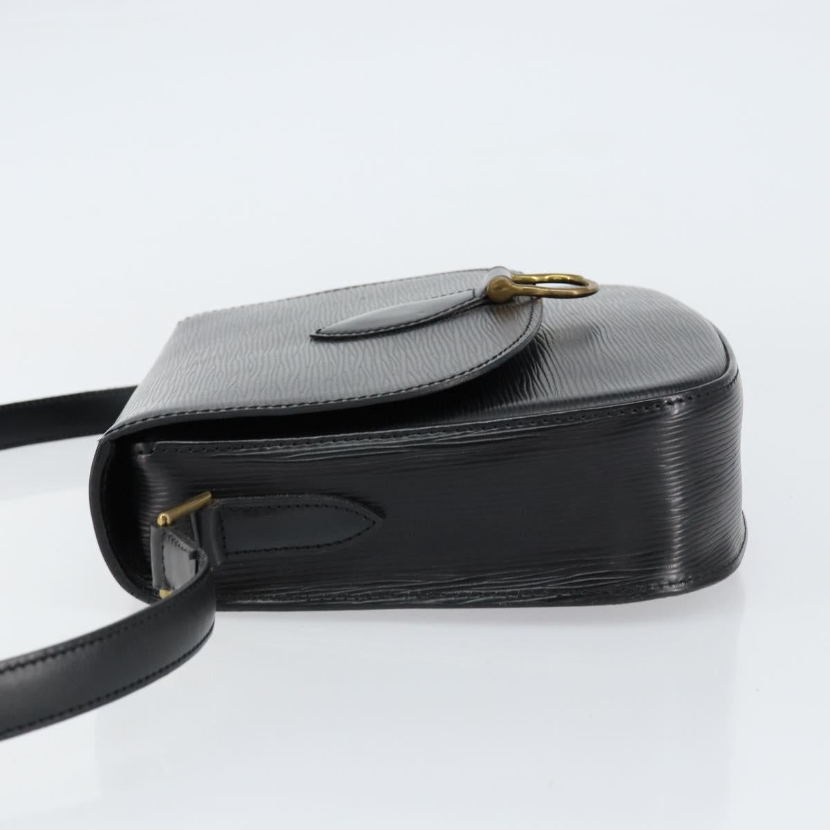 LOUIS VUITTON Epi Saint Cloud GM Shoulder Bag Black Noir M52192 LV Auth ep12124