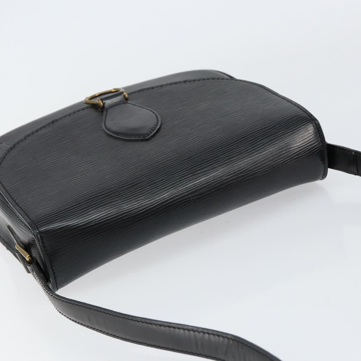 LOUIS VUITTON Epi Saint Cloud GM Shoulder Bag Black Noir M52192 LV Auth ep12124