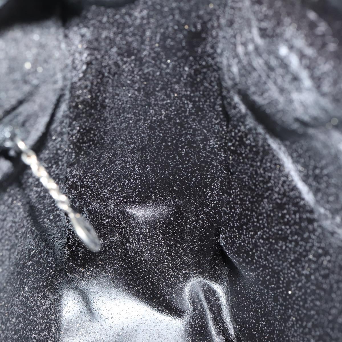 GUCCI Shoulder Bag Enamel Black Auth ep12128