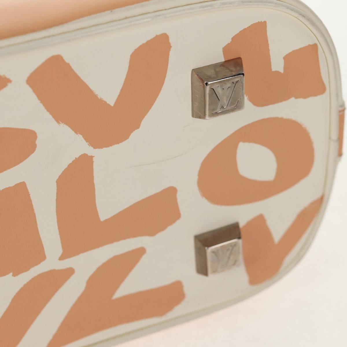 LOUIS VUITTON Monogram Graffiti Alma MM Hand Bag White M92180 LV Auth ep12131V