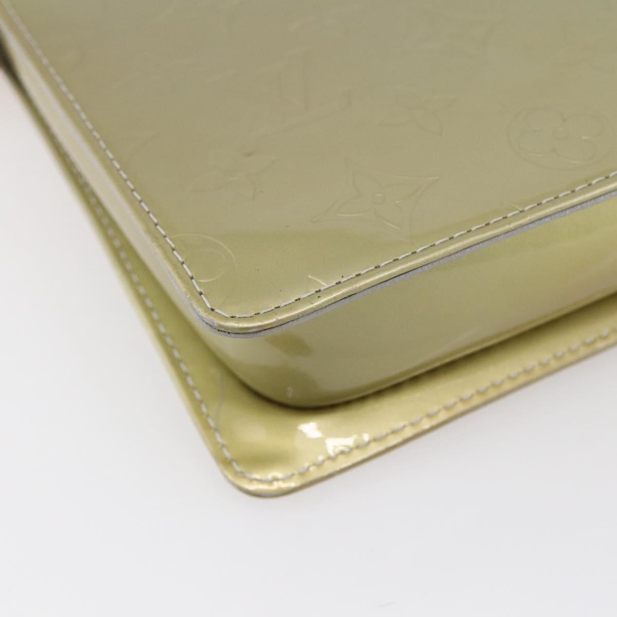 LOUIS VUITTON Monogram Vernis Motto Accessory Pouch Gris M91030 LV Auth ep12143