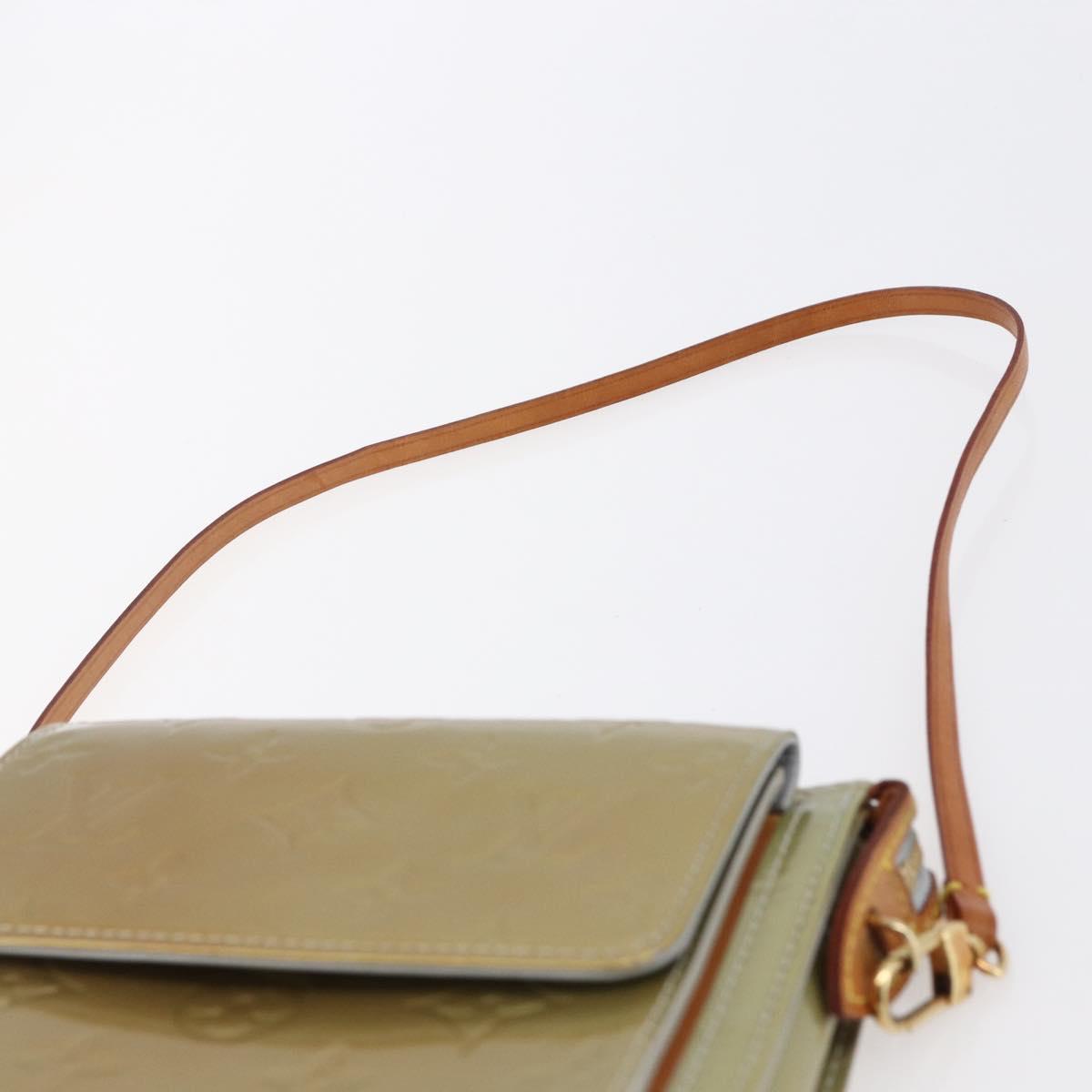 LOUIS VUITTON Monogram Vernis Motto Accessory Pouch Gris M91030 LV Auth ep12143