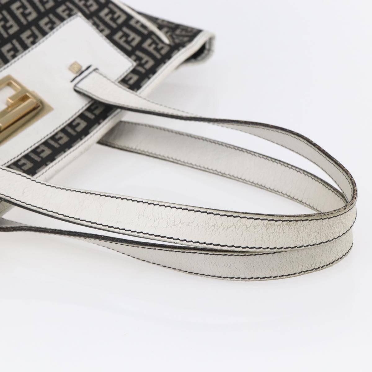 FENDI Zucchino Canvas Tote Bag Black Auth ep12149