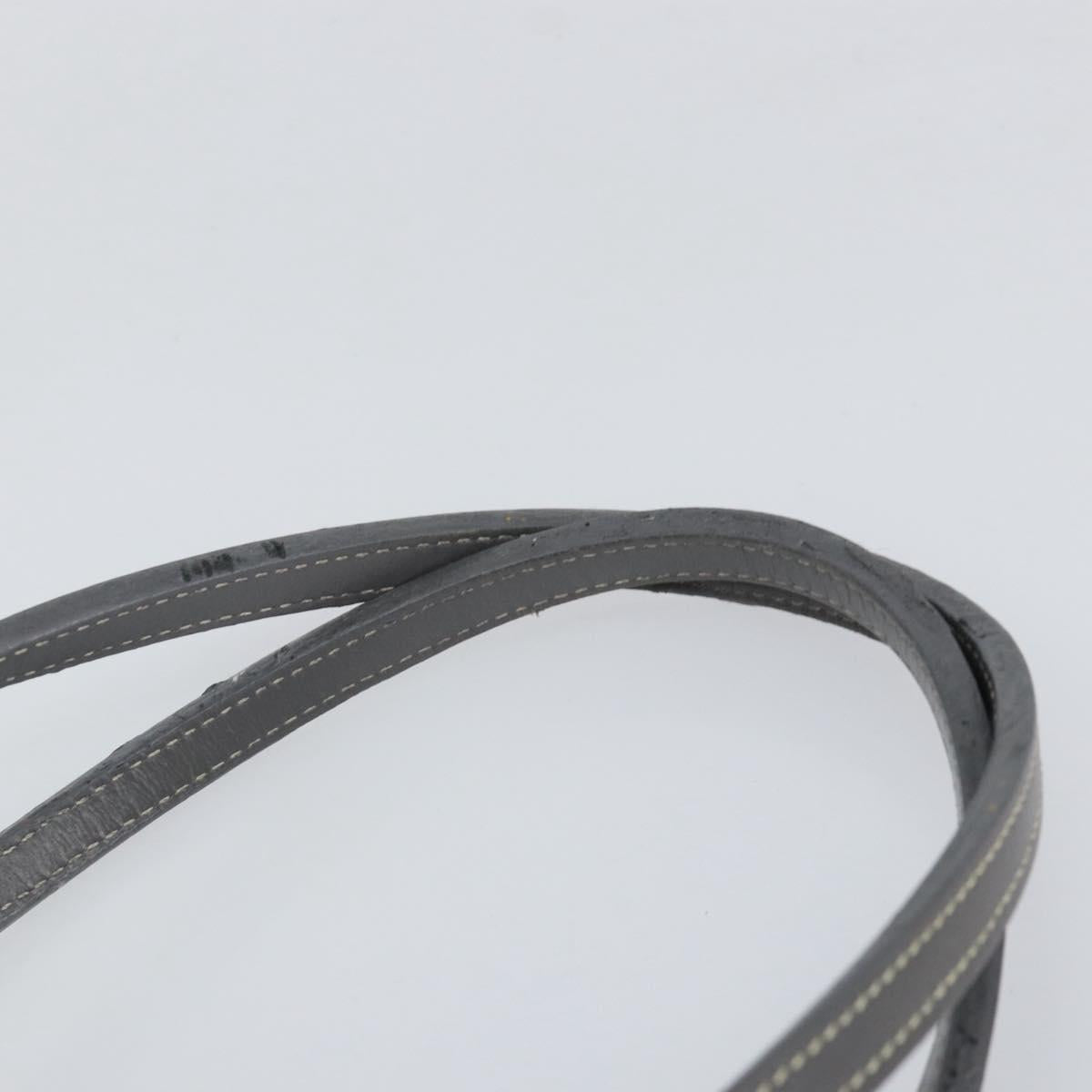 GOYARD Herringbone Belcious PM Tote Bag PVC Leather Gray Auth ep12155