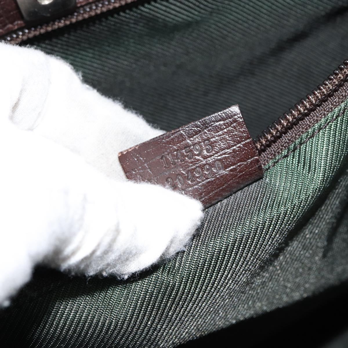 GUCCI GG Supreme Tote Bag PVC Beige Silver 114595 Auth ep12164