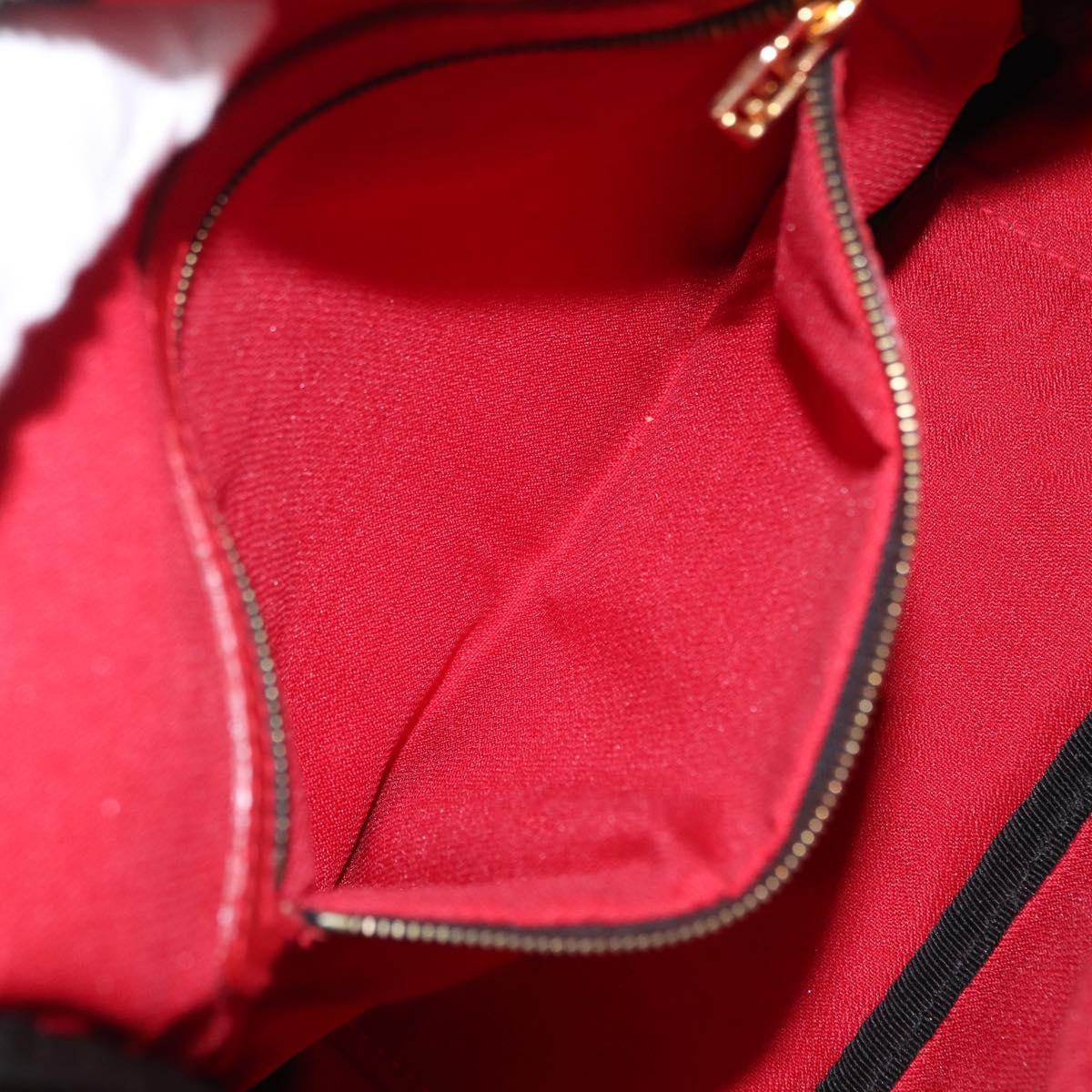 FENDI Hand Bag Canvas 2way Brown Gold Auth ep12165