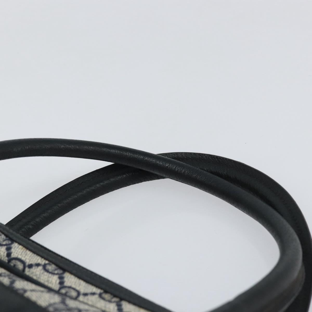 GUCCI GG Supreme Sherry Line Hand Bag PVC Navy Red 378 002 4466 Auth ep12166