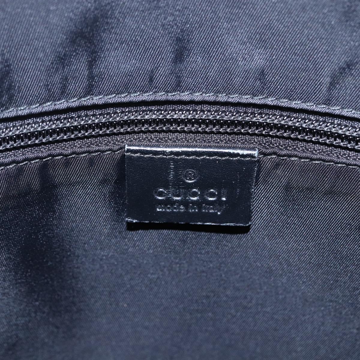 GUCCI GG Supreme Hand Bag PVC Black 322072 Auth ep12169