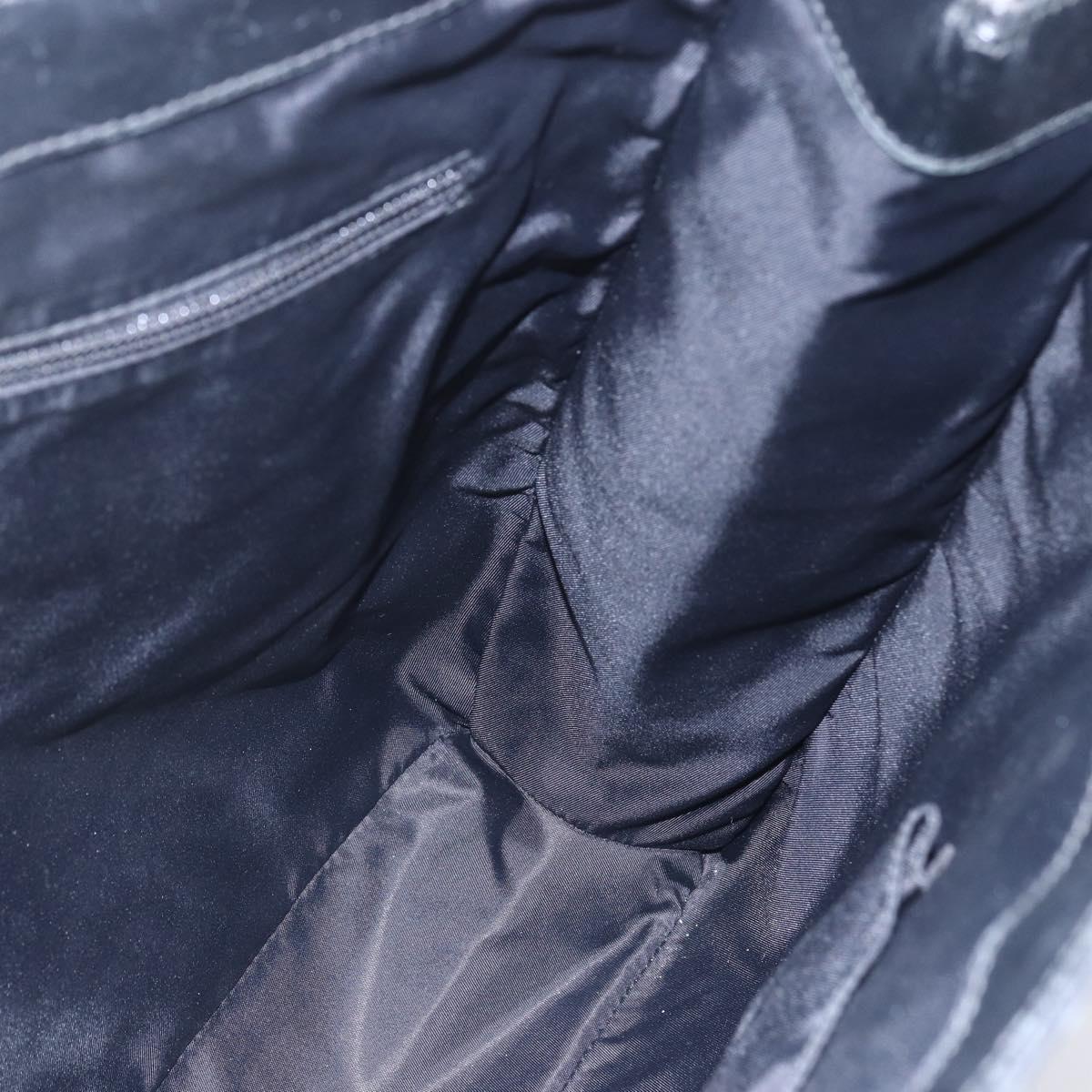 GUCCI GG Supreme Hand Bag PVC Black 322072 Auth ep12169