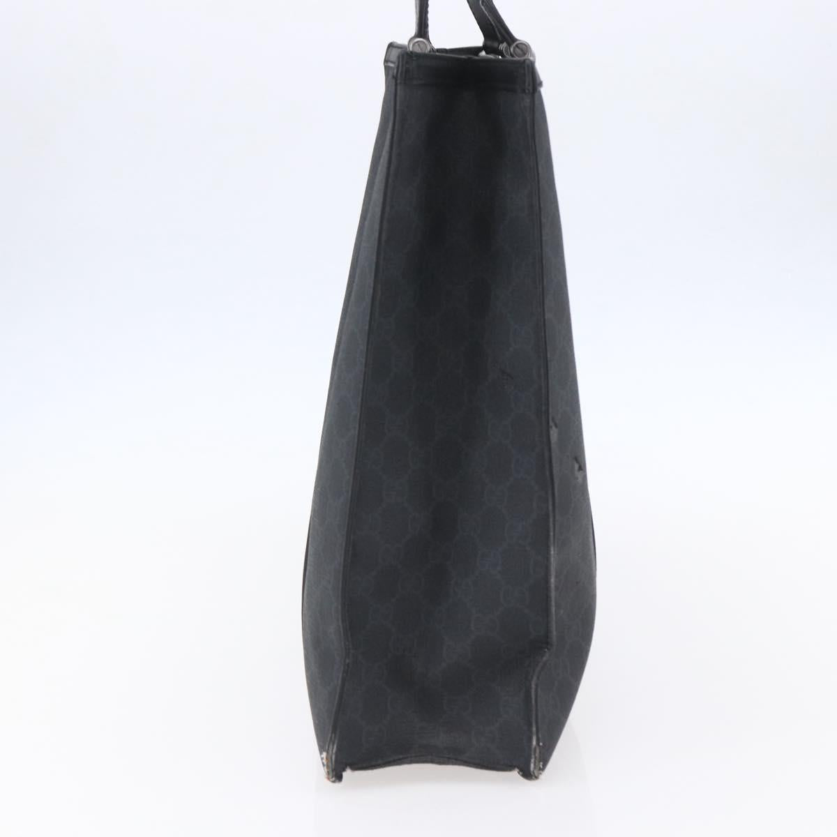 GUCCI GG Supreme Hand Bag PVC Black 322072 Auth ep12169