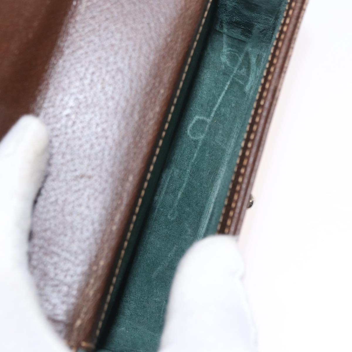 GUCCI Cigar Case Shoulder Bag Leather Brown Auth ep12178