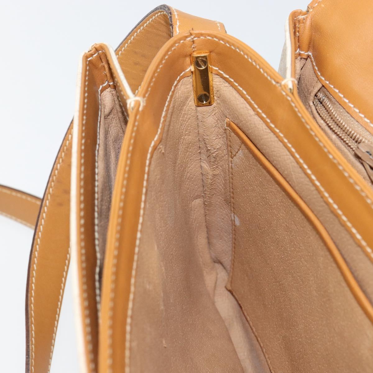 GUCCI Micro GG Supreme Shoulder Bag PVC Ivory Gold 001 406 1780 Auth ep12179