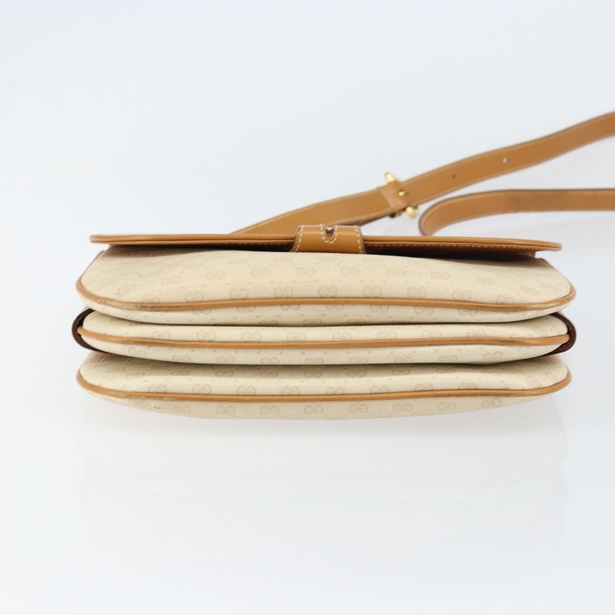 GUCCI Micro GG Supreme Shoulder Bag PVC Ivory Gold 001 406 1780 Auth ep12179