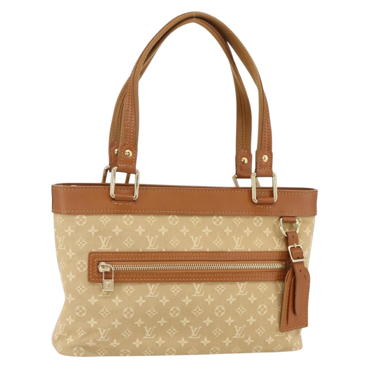 LOUIS VUITTON Monogram Mini Lucille PM Hand Bag Beige M92684 LV Auth ep12187V