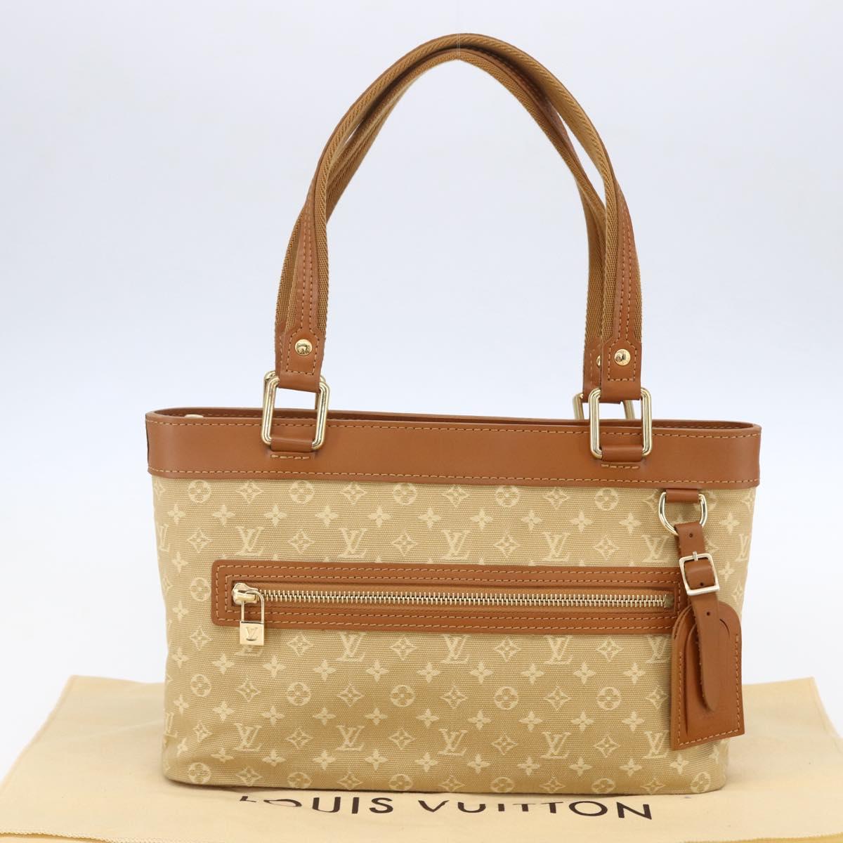 LOUIS VUITTON Monogram Mini Lucille PM Hand Bag Beige M92684 LV Auth ep12187V