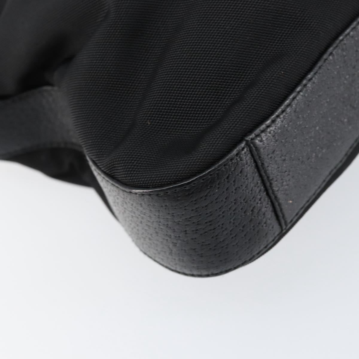 GUCCI Shoulder Bag Nylon Black Silver 001 3305 Auth ep12191