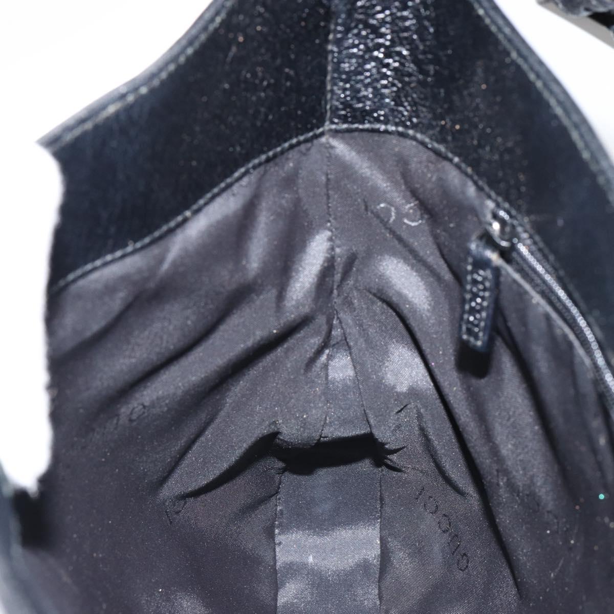 GUCCI Shoulder Bag Nylon Black Silver 001 3305 Auth ep12191