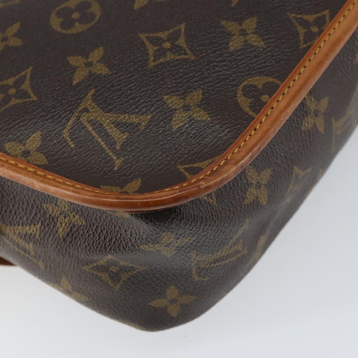 LOUIS VUITTON Monogram Gibeciere MM Shoulder Bag M42247 LV Auth ep12193