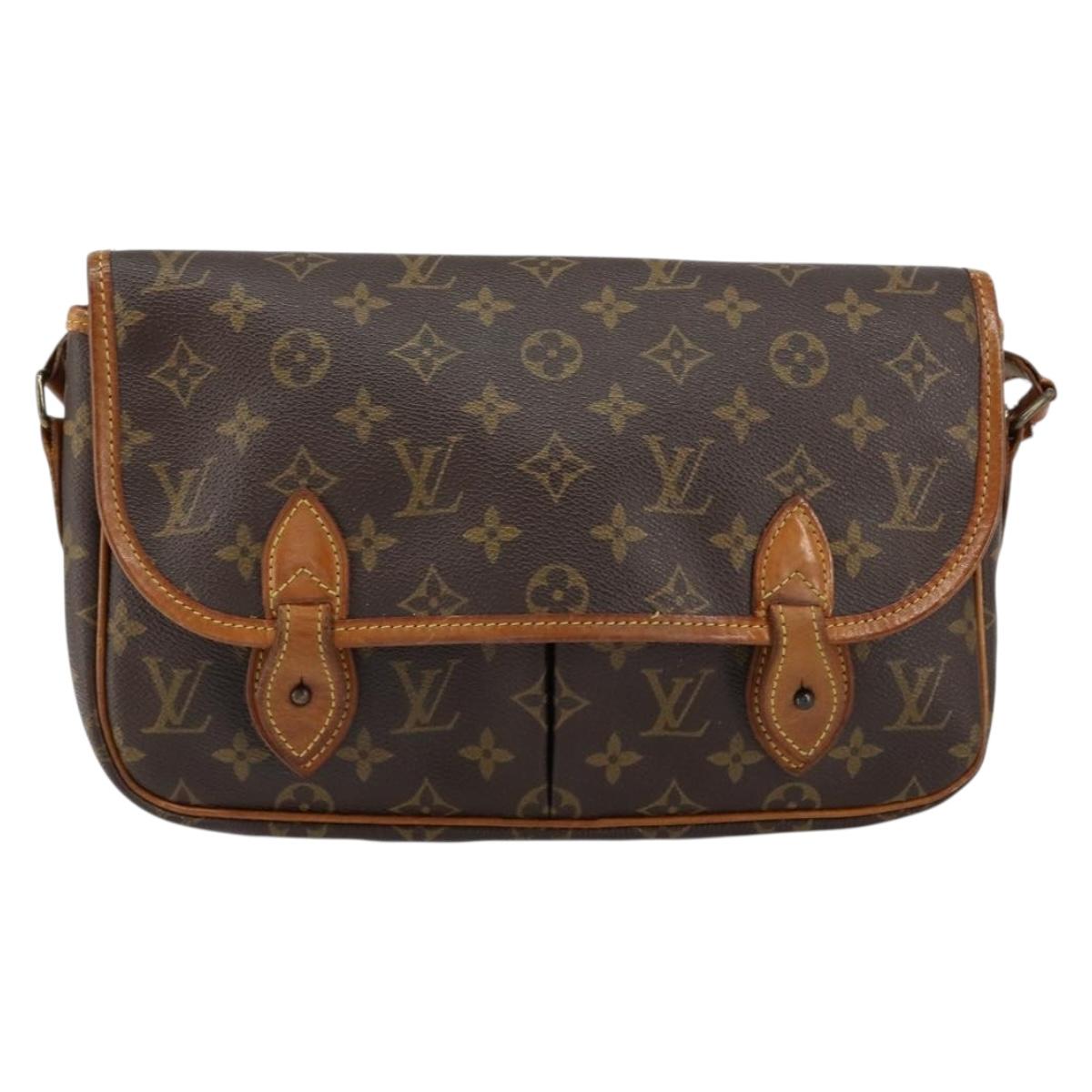 LOUIS VUITTON Monogram Gibeciere MM Shoulder Bag M42247 LV Auth ep12193