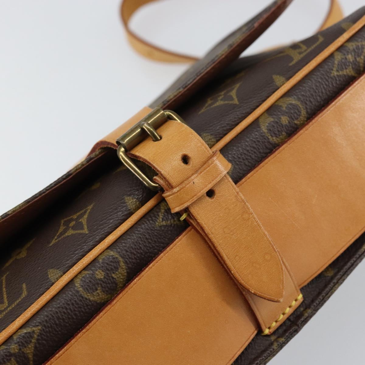 LOUIS VUITTON Monogram Cartouchiere GM Shoulder Bag M51252 LV Auth ep12210