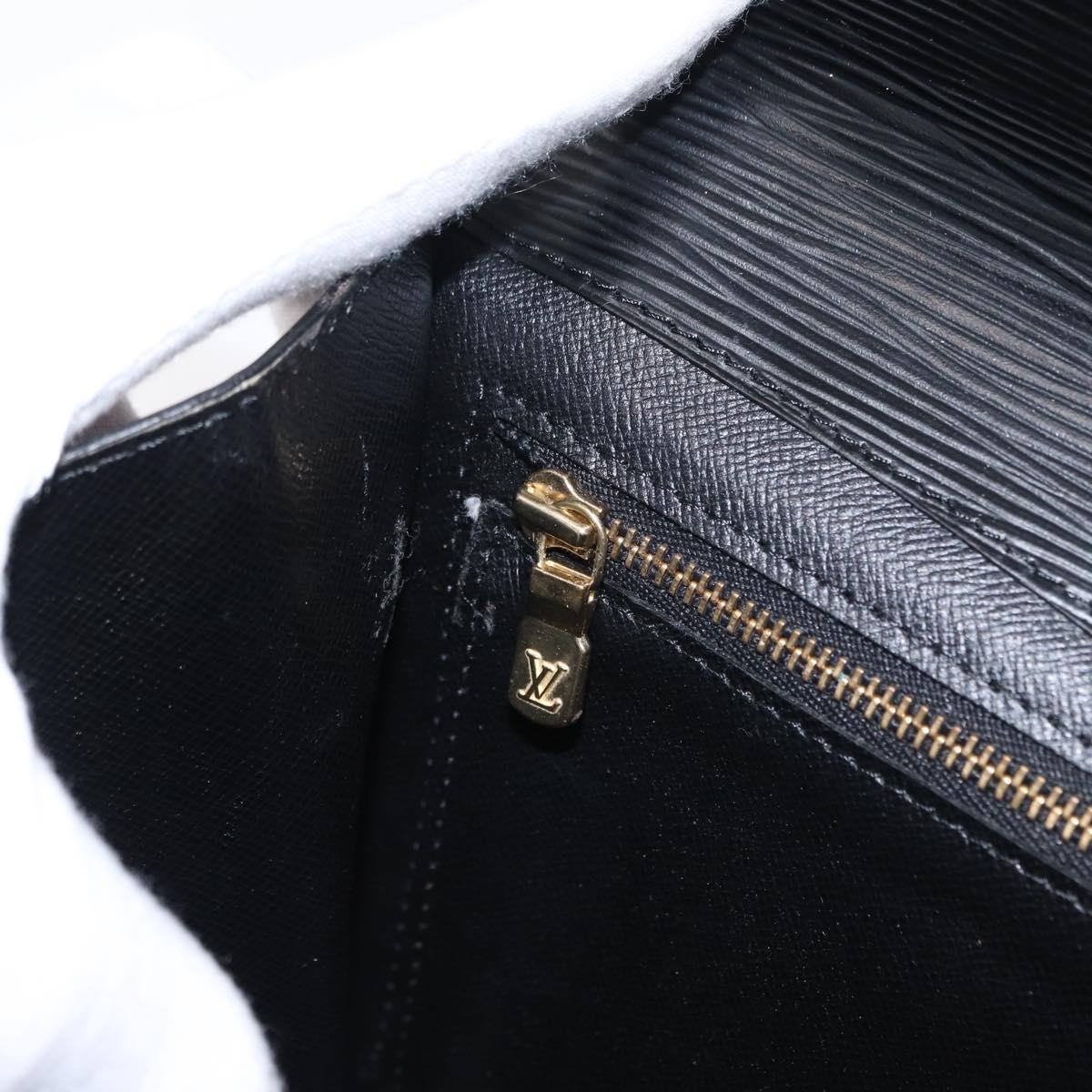 LOUIS VUITTON Epi Montaigne 27 Clutch Bag Black M52652 LV Auth ep12214