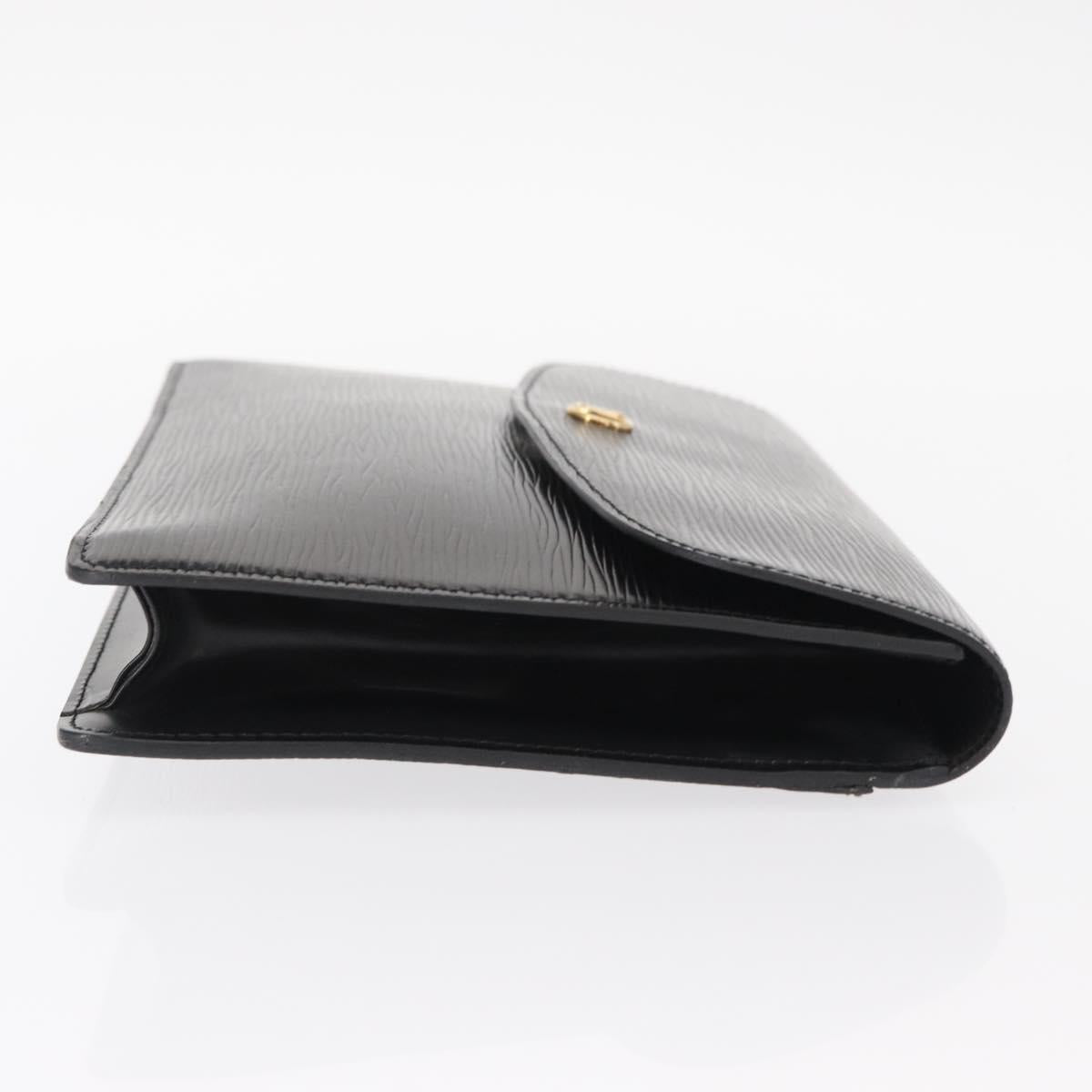 LOUIS VUITTON Epi Montaigne 27 Clutch Bag Black M52652 LV Auth ep12214