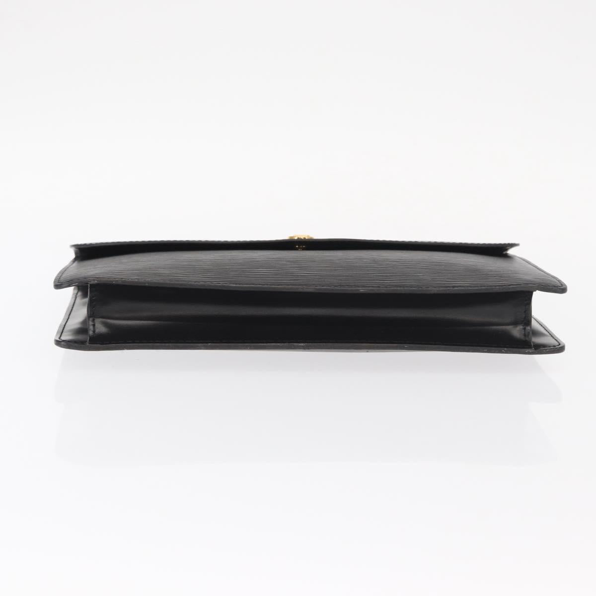LOUIS VUITTON Epi Montaigne 27 Clutch Bag Black M52652 LV Auth ep12214