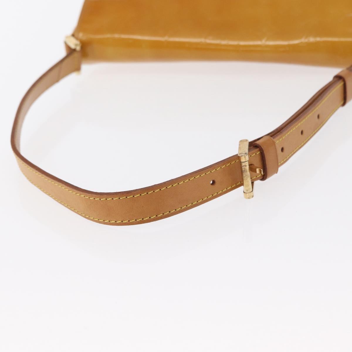 LOUIS VUITTON Monogram Vernis Thompson Street Bag Beige M91301 LV Auth ep12217