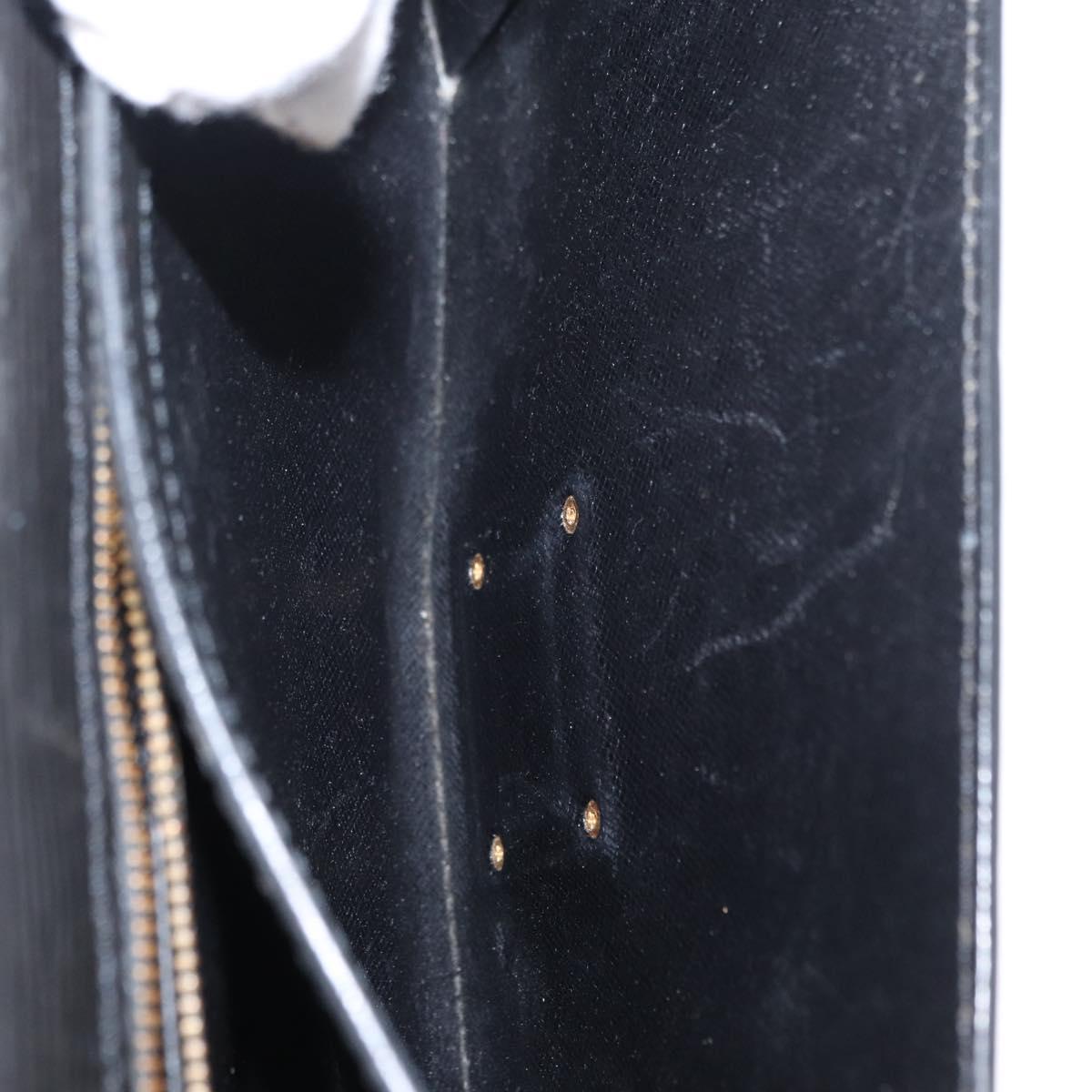 LOUIS VUITTON Epi Serie Dragonne Clutch Bag Black Noir M52612 LV Auth ep12225