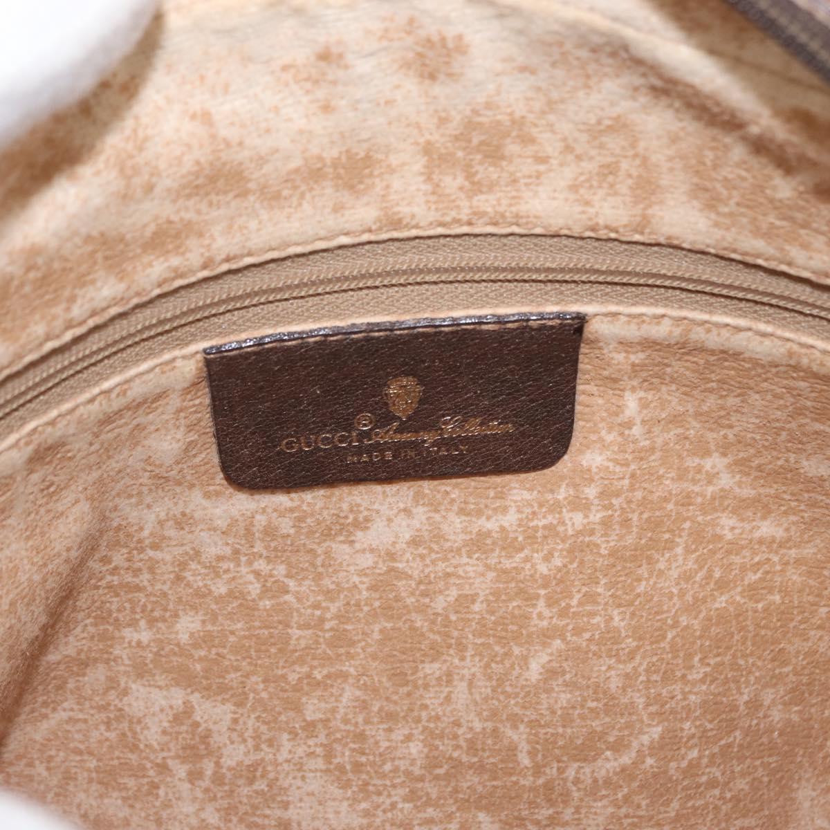 GUCCI GG Supreme Web Sherry Line Bag PVC Beige Gold 56 02 088 Auth ep12231