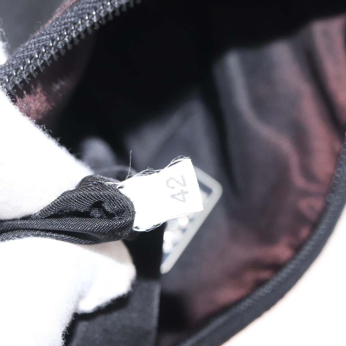 PRADA Hand Bag Nylon Black Auth ep12246