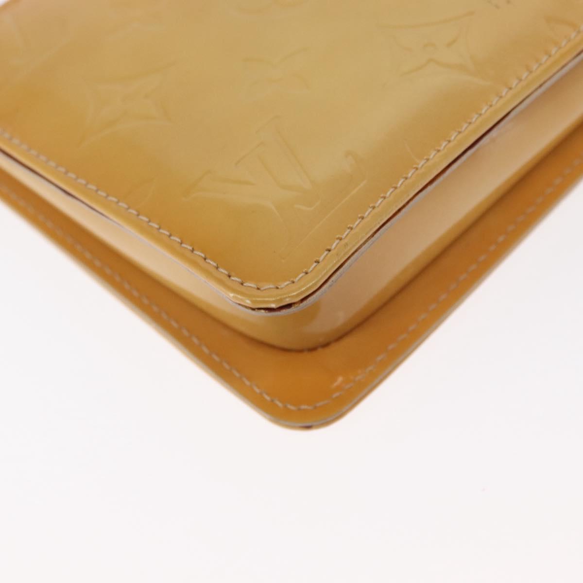 LOUIS VUITTON Monogram Vernis Lexington Pouch Beige M91010 LV Auth ep12256