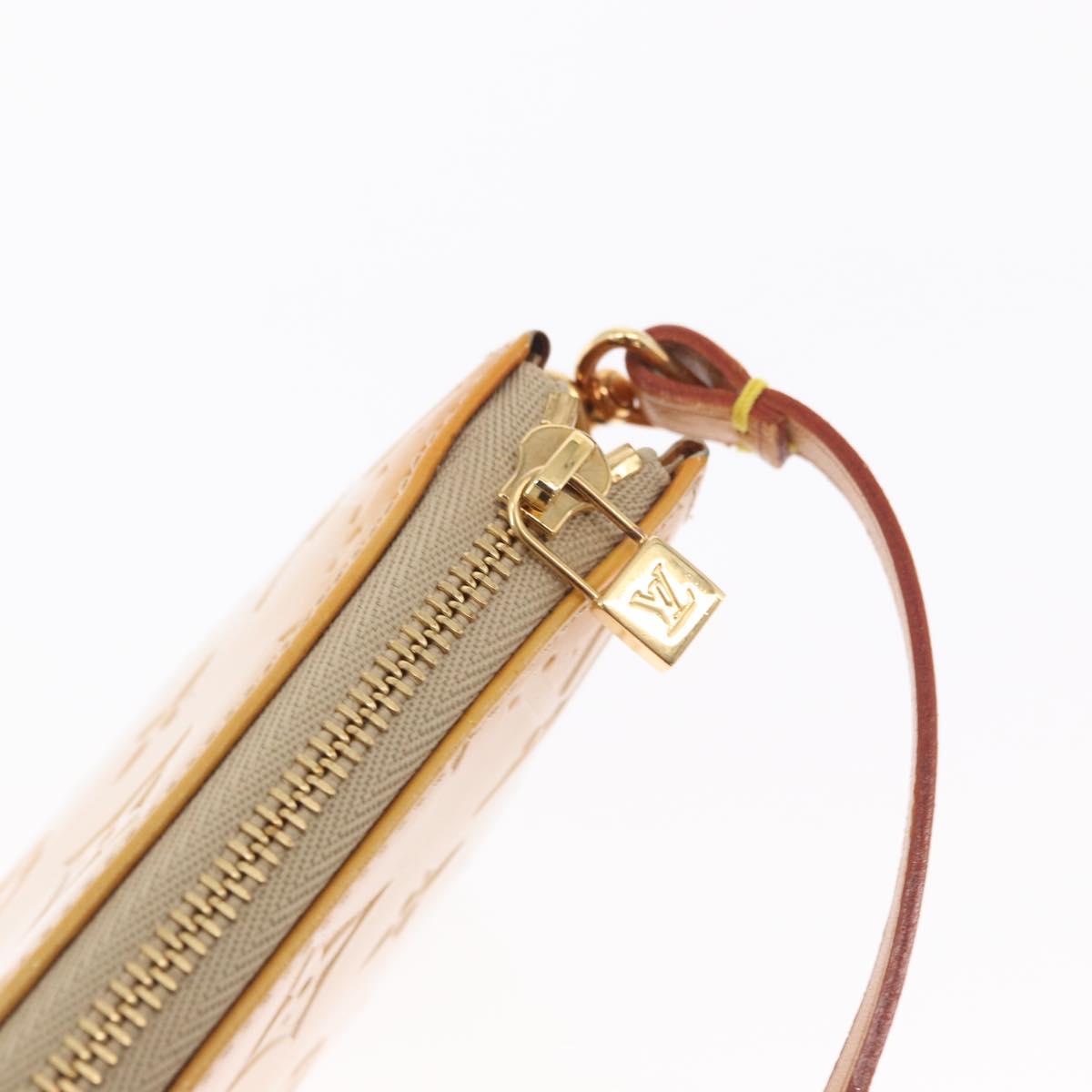 LOUIS VUITTON Monogram Vernis Lexington Pouch Beige M91010 LV Auth ep12256