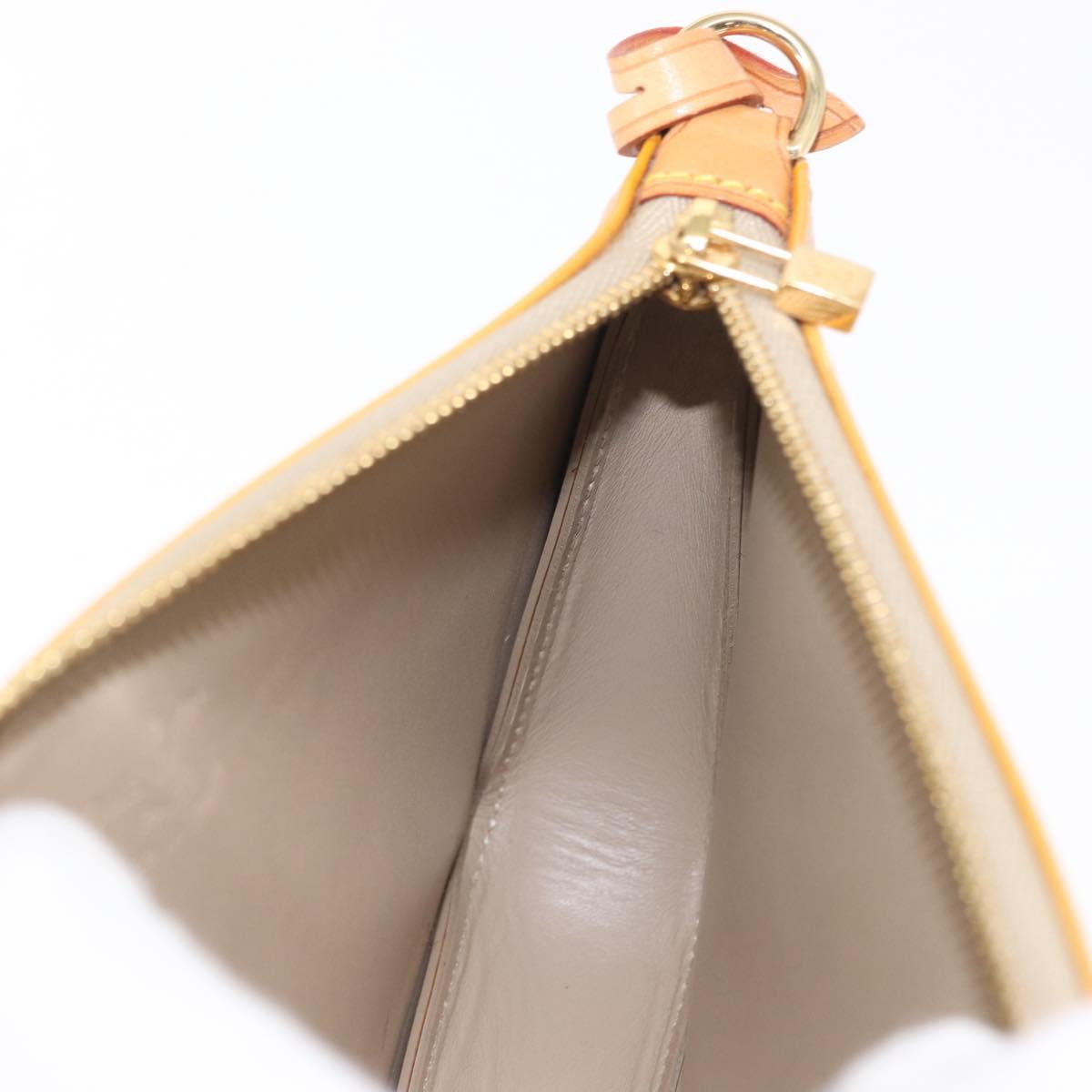 LOUIS VUITTON Monogram Vernis Lexington Pouch Beige M91010 LV Auth ep12256