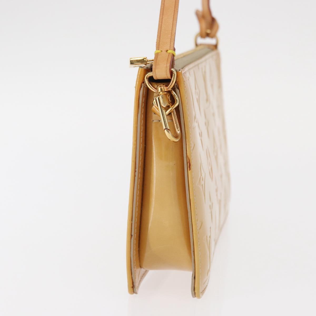 LOUIS VUITTON Monogram Vernis Lexington Pouch Beige M91010 LV Auth ep12256