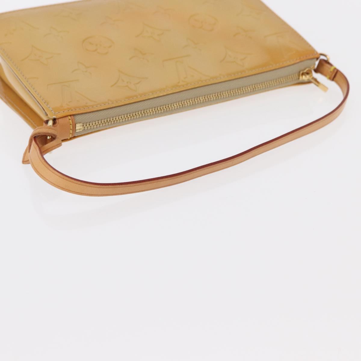 LOUIS VUITTON Monogram Vernis Lexington Pouch Beige M91010 LV Auth ep12256