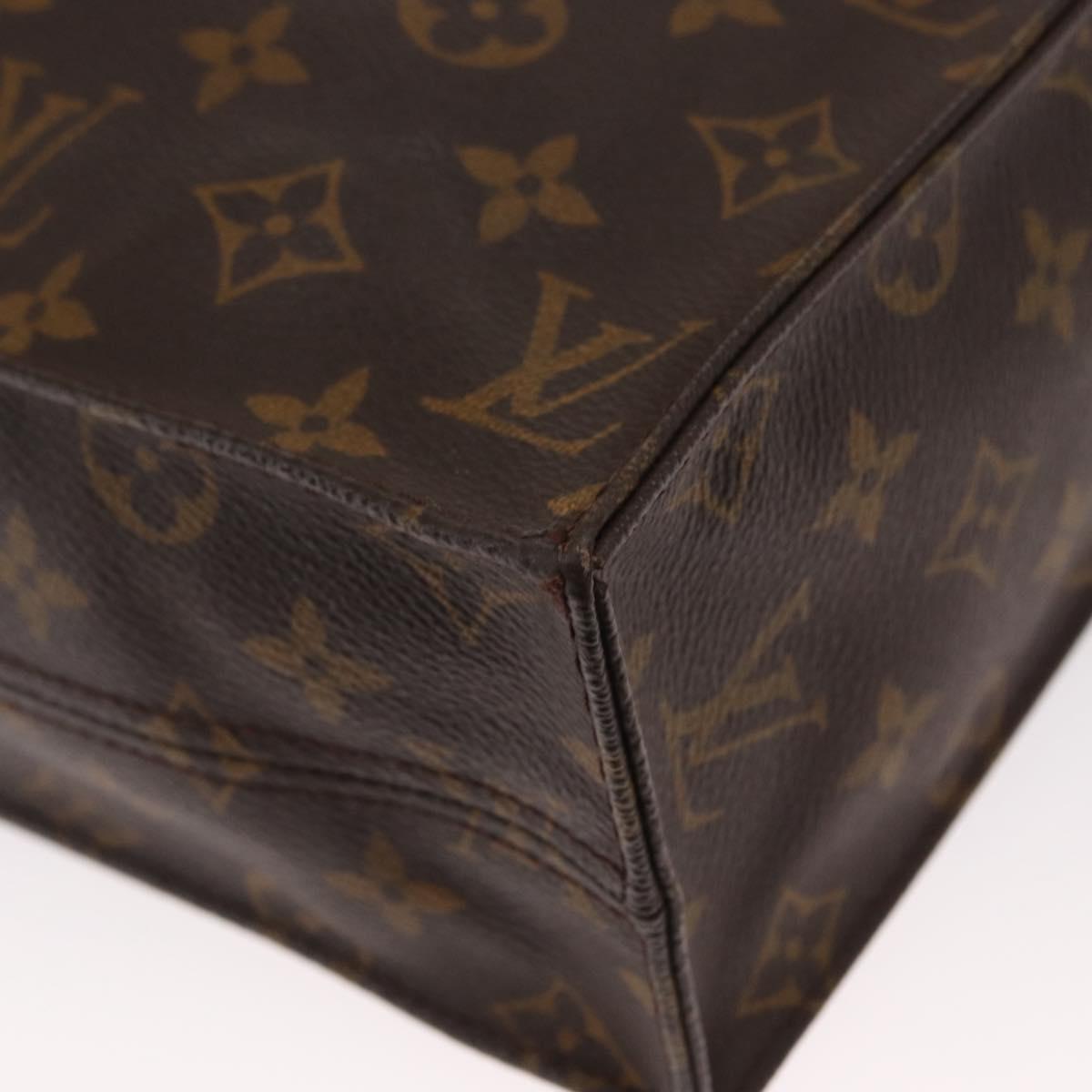 LOUIS VUITTON Monogram Sac Plat Hand Bag M51140 LV Auth ep12281
