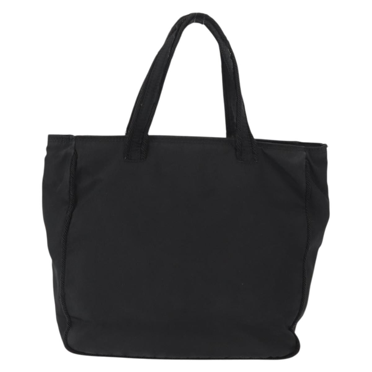 PRADA Hand Bag Nylon Black Auth ep12285