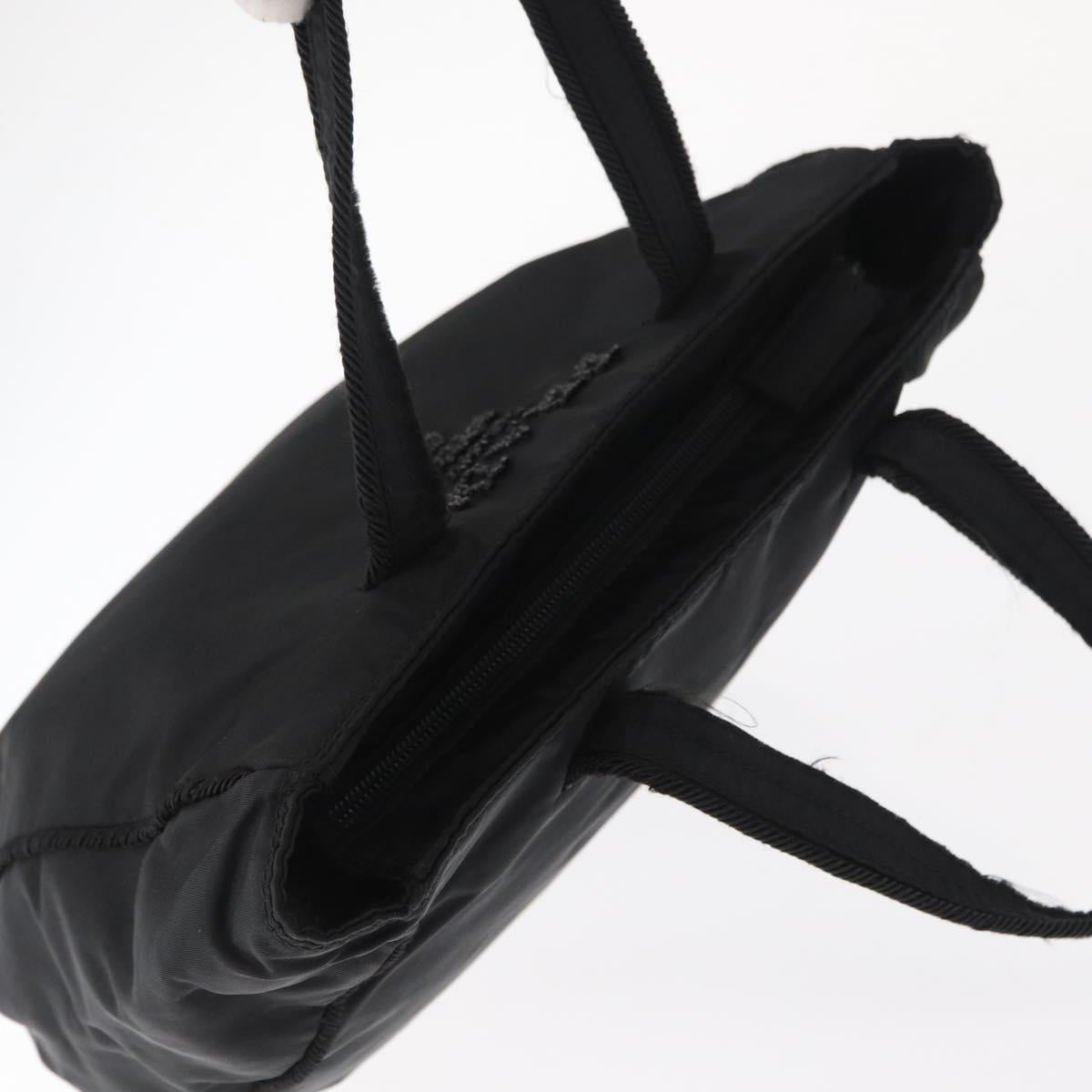 PRADA Hand Bag Nylon Black Auth ep12285