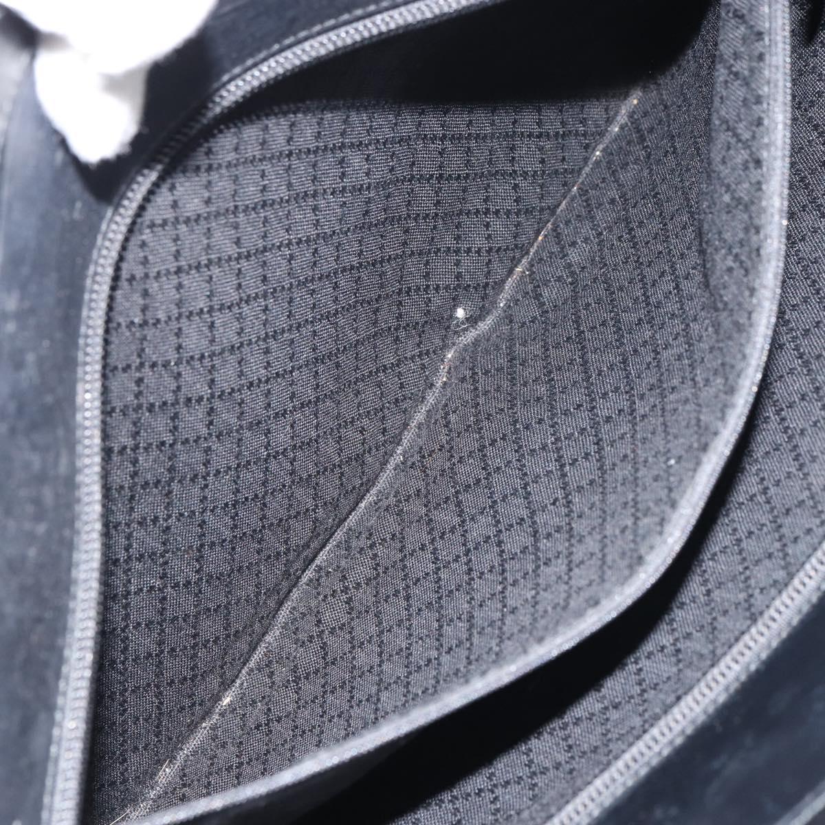 GUCCI Bamboo Tote Bag Nylon Black Silver 002 1364 0439 Auth ep12286