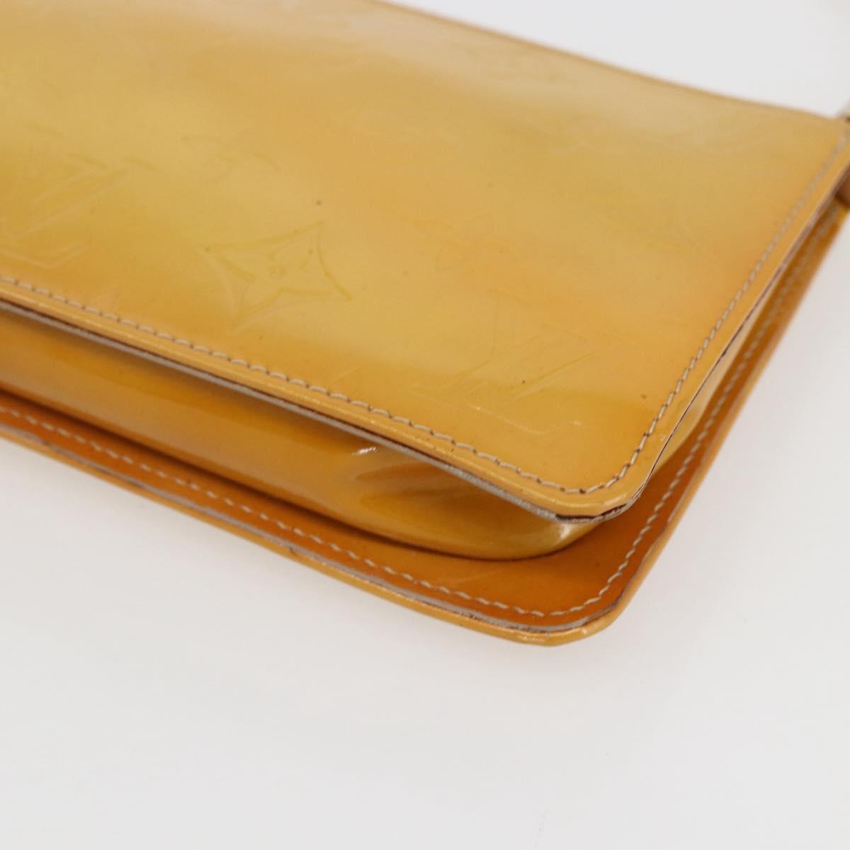 LOUIS VUITTON Monogram Vernis Lexington Pouch Beige M91010 LV Auth ep12290