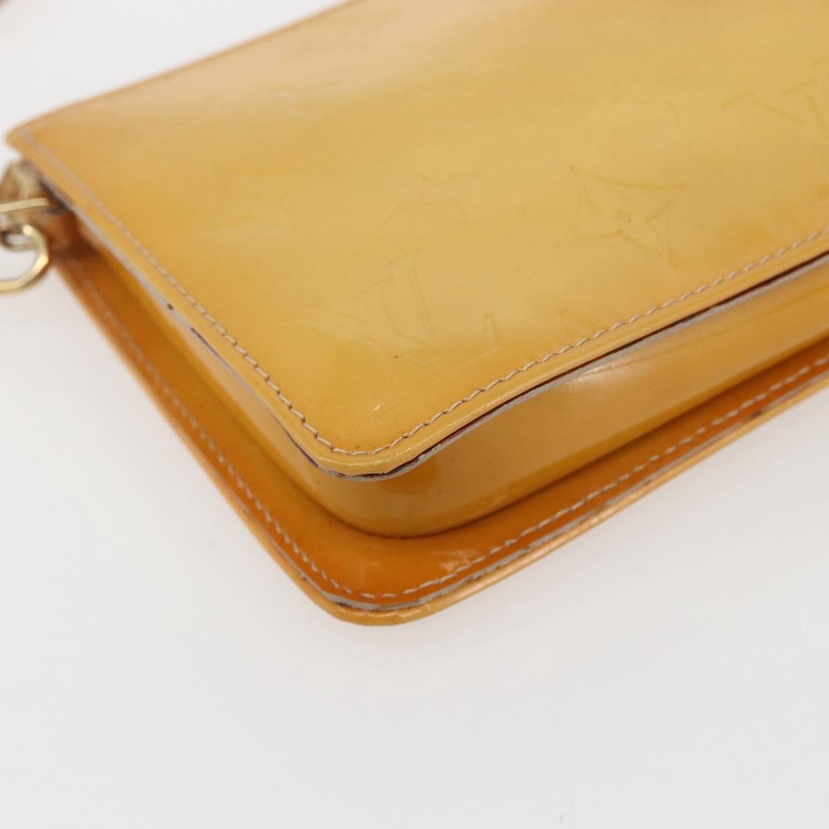 LOUIS VUITTON Monogram Vernis Lexington Pouch Beige M91010 LV Auth ep12290
