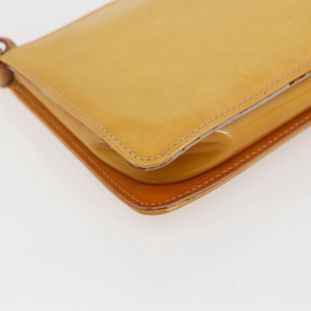 LOUIS VUITTON Monogram Vernis Lexington Pouch Beige M91010 LV Auth ep12290