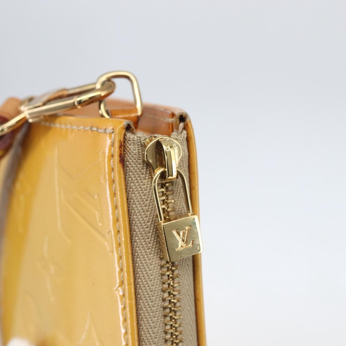 LOUIS VUITTON Monogram Vernis Lexington Pouch Beige M91010 LV Auth ep12290