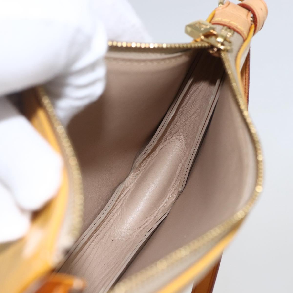 LOUIS VUITTON Monogram Vernis Lexington Pouch Beige M91010 LV Auth ep12290